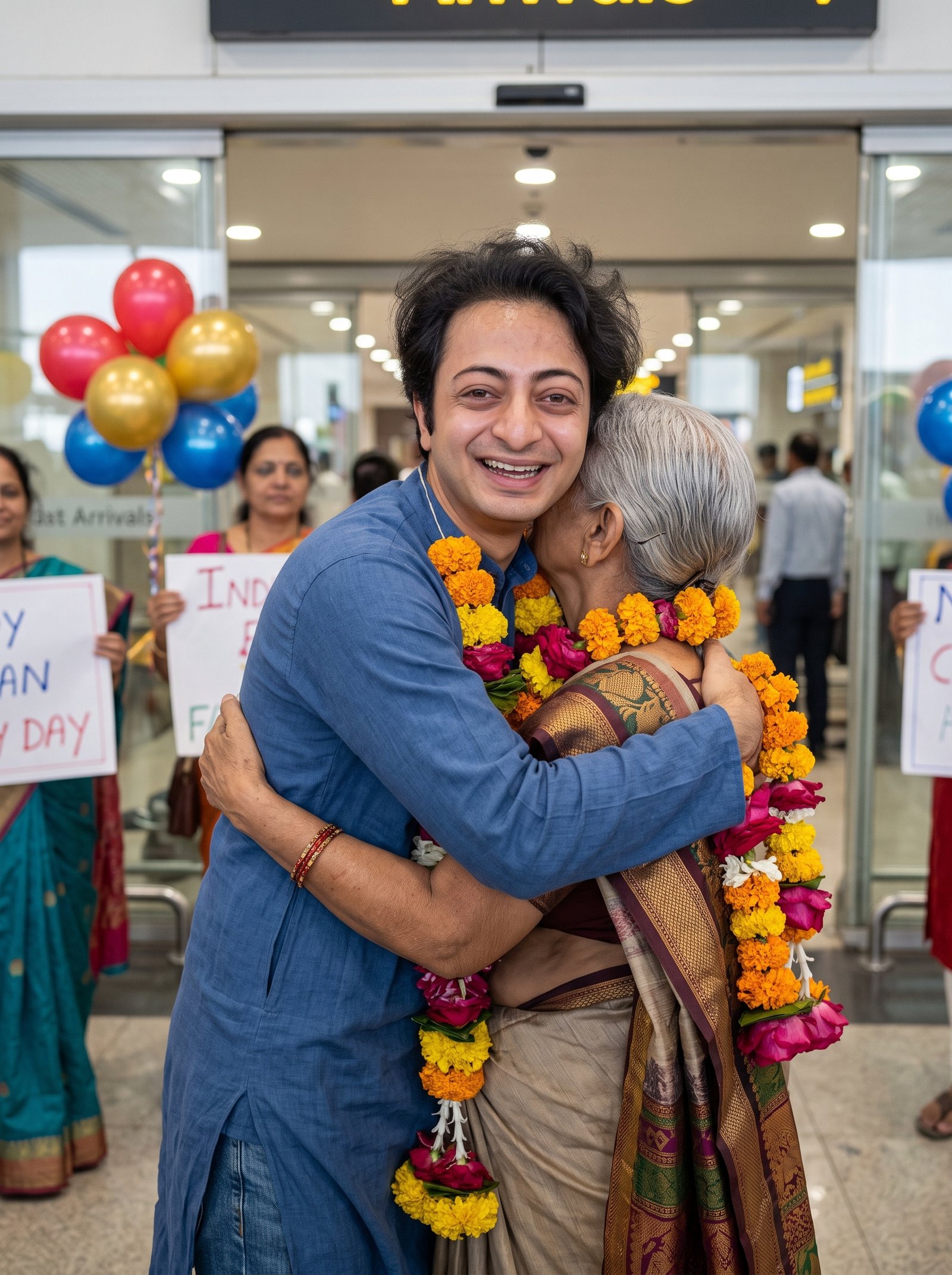 Family pickup airport prompt example