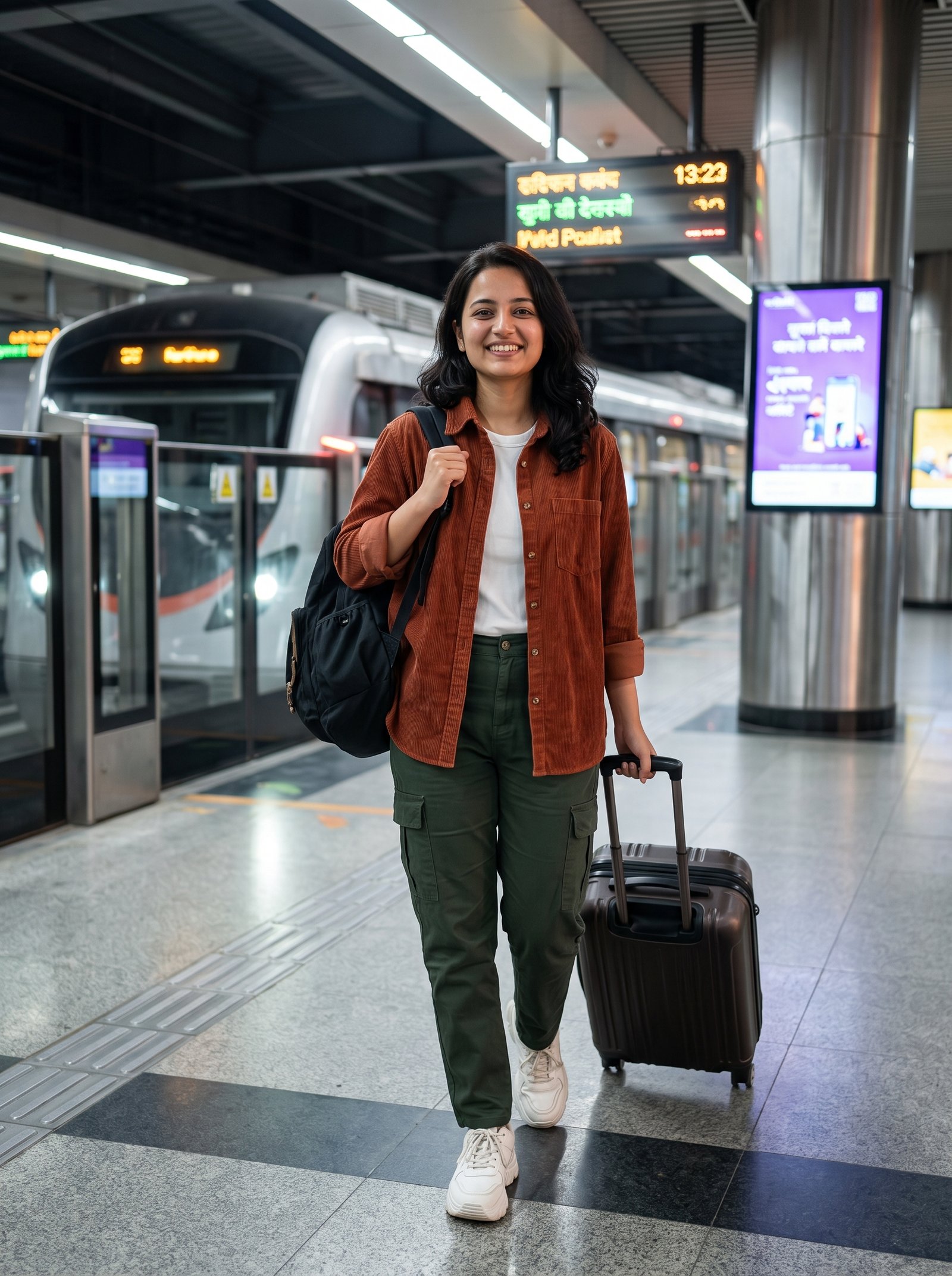 Metro station airport prompt example