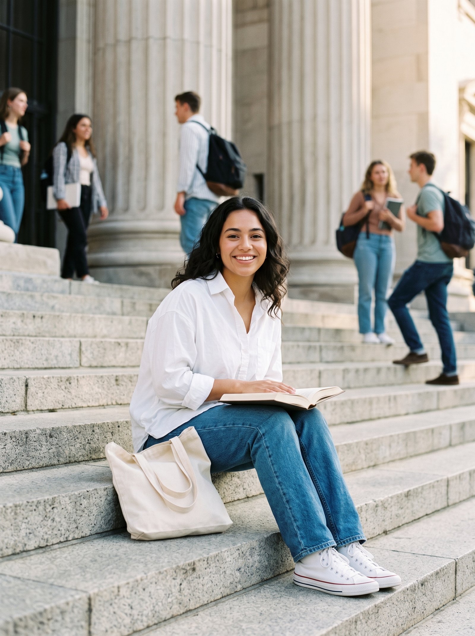 Library steps campus prompt example