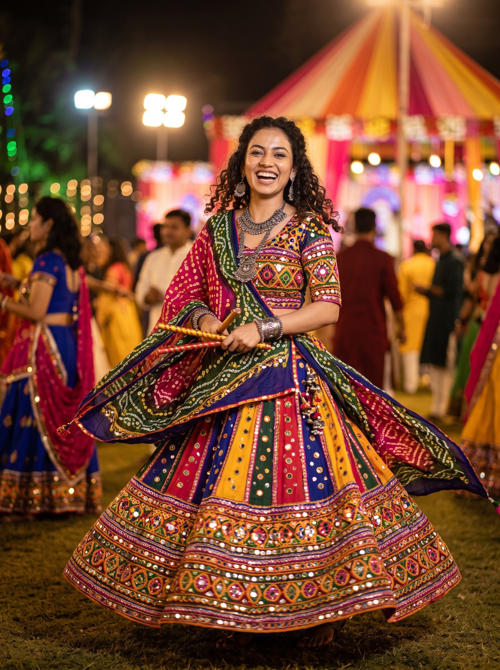 Navratri chaniya choli prompt example
