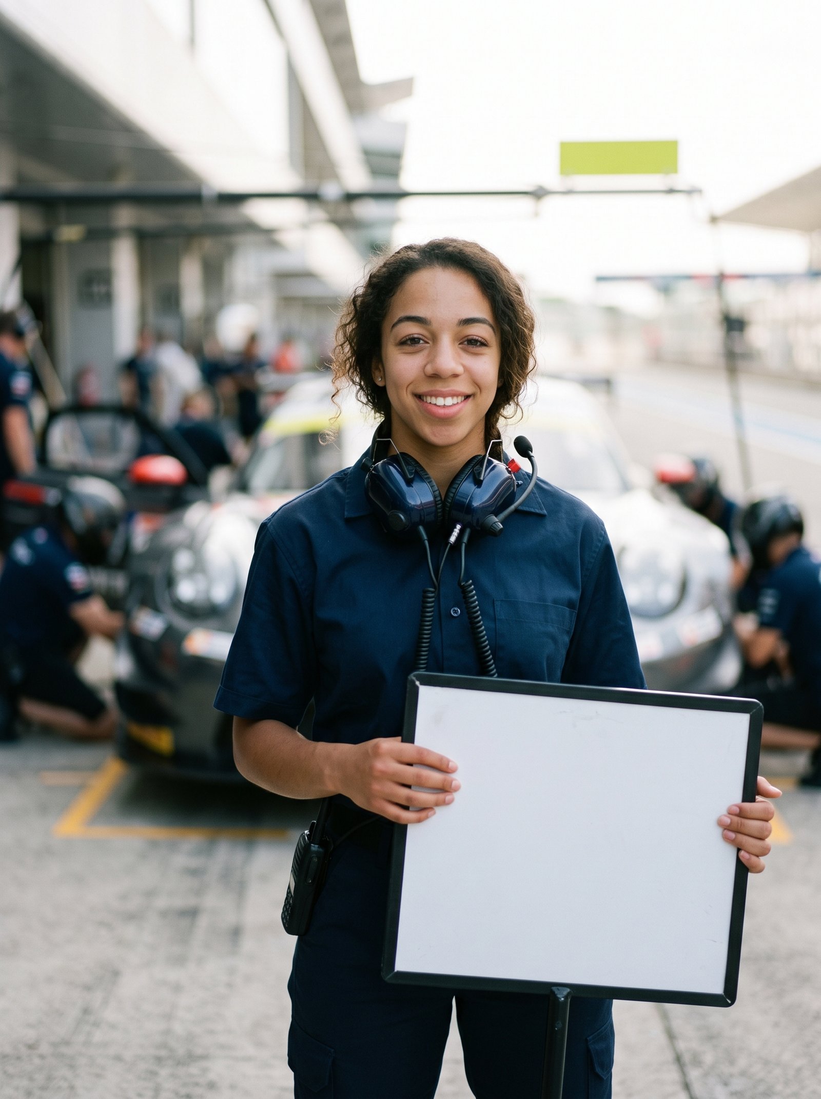 Pit crew portrait prompt example