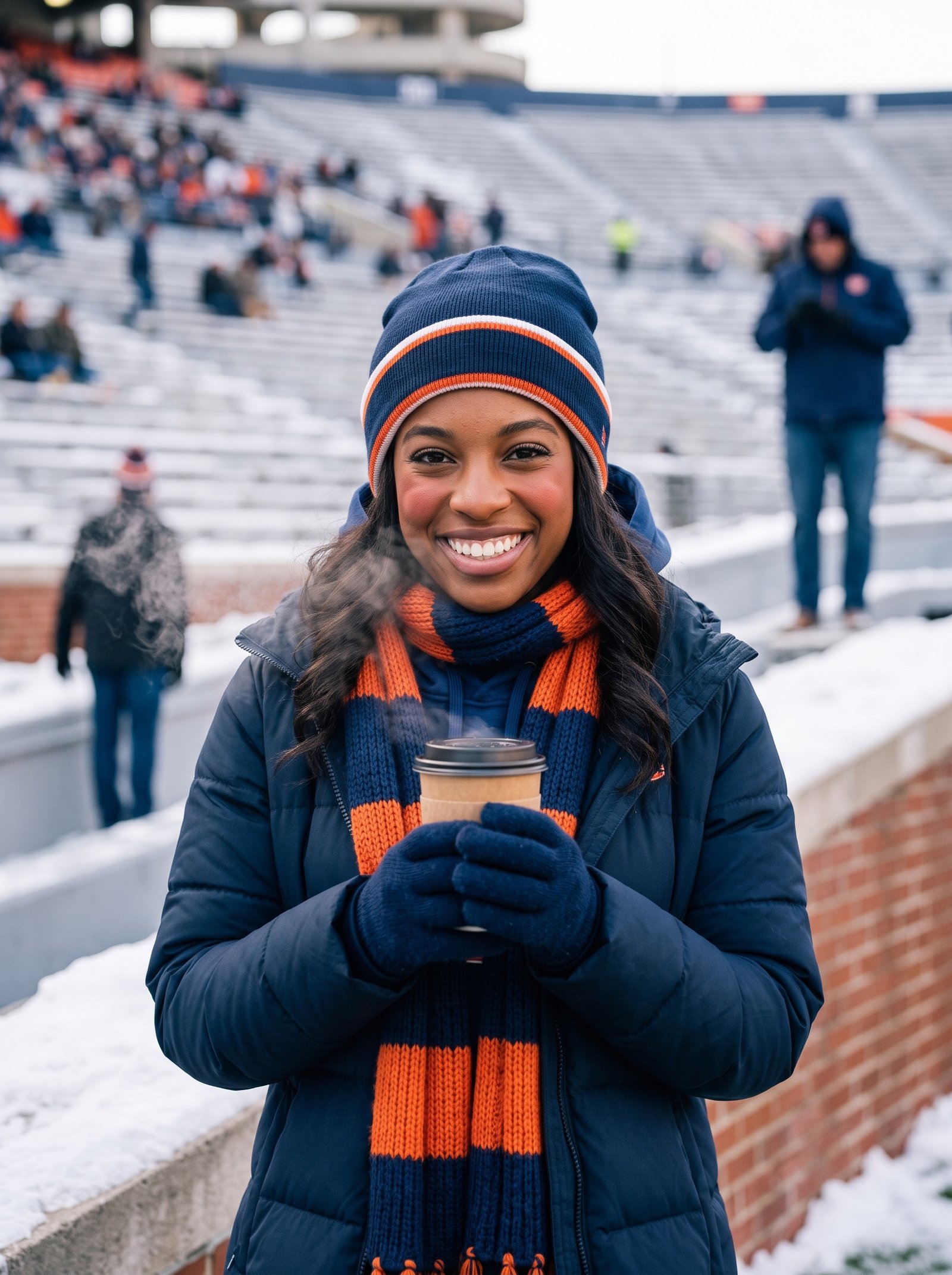 Winter layers tailgate prompt example